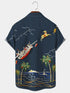 Men's Christmas Funny Graphic Short Sleeve Hawaiian Shirt